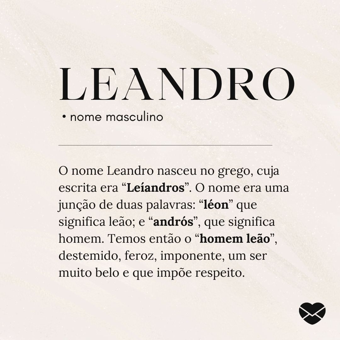 Significado nome Leandro - Mãe-Me-Quer