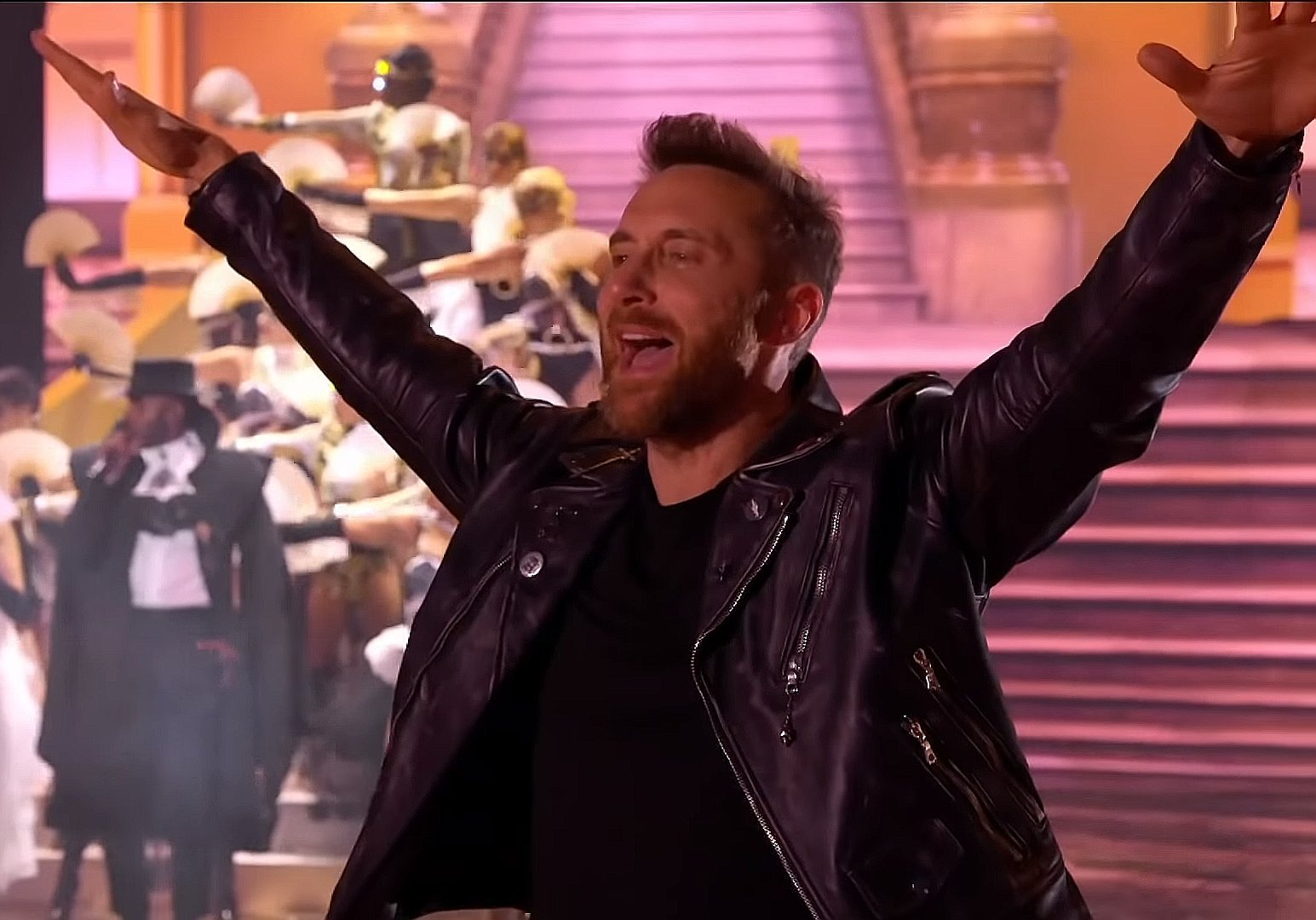David Guetta se apresentando na MTV EMA 2018