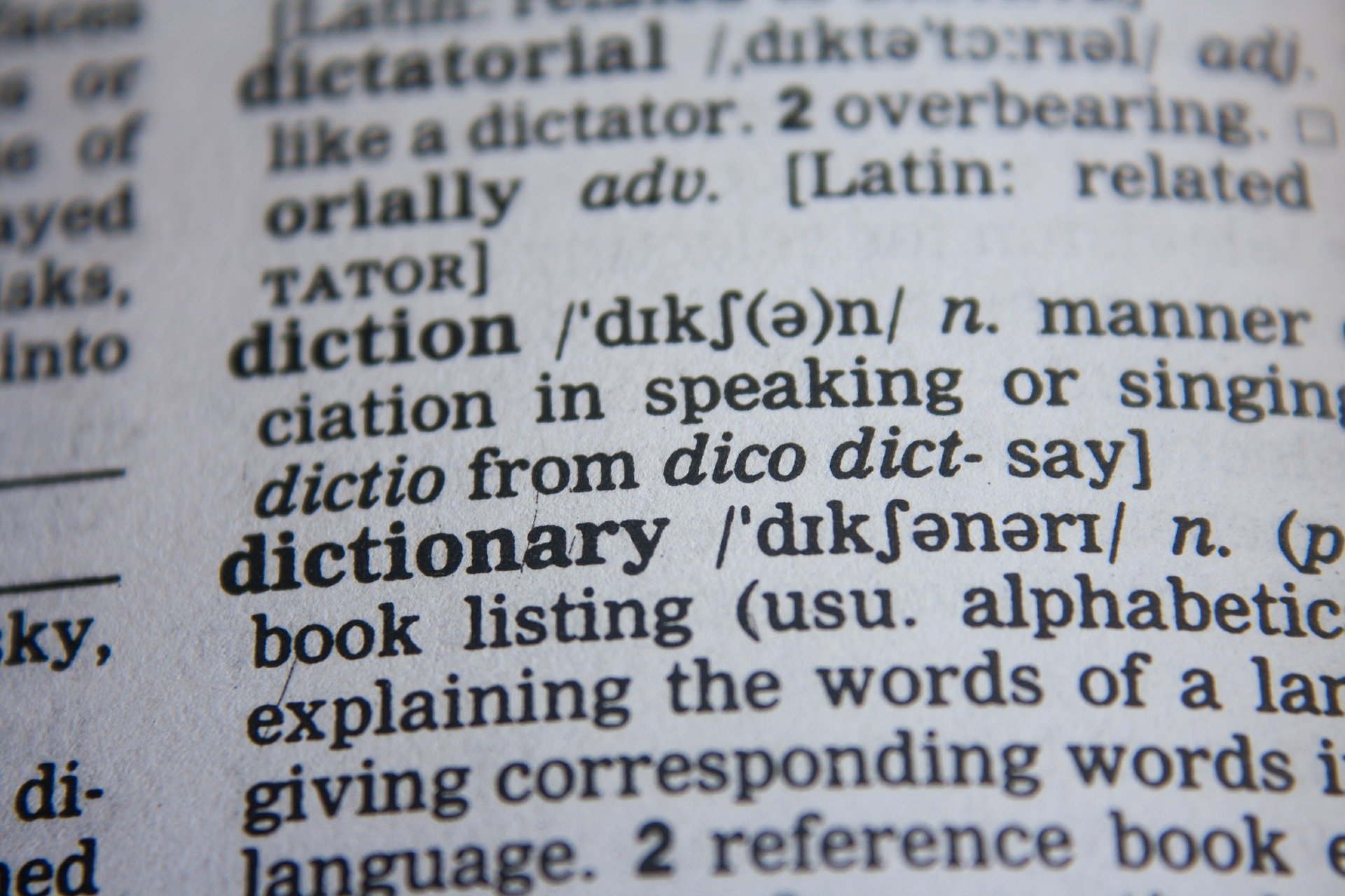 Página de dicionário
