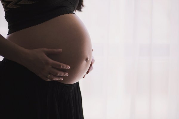Free-Photos / Pixabay Mulher grávida com as mãos na barriga