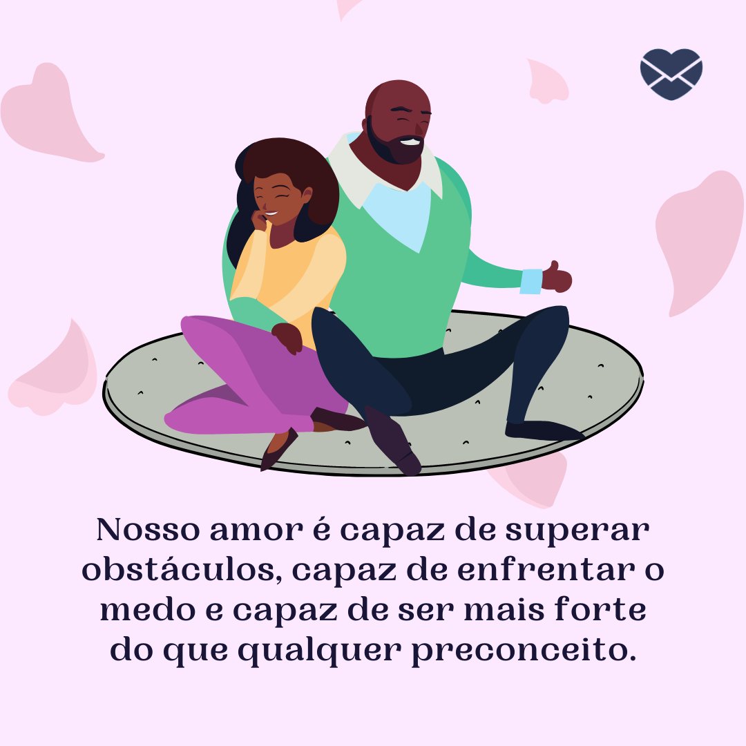Mensagens Com Amor | Canva 'Juntos, de mãos dadas, à frente de todos, somos capazes de mover montanhas. Te amo!' - 30 mensagens de amor para o namorado
