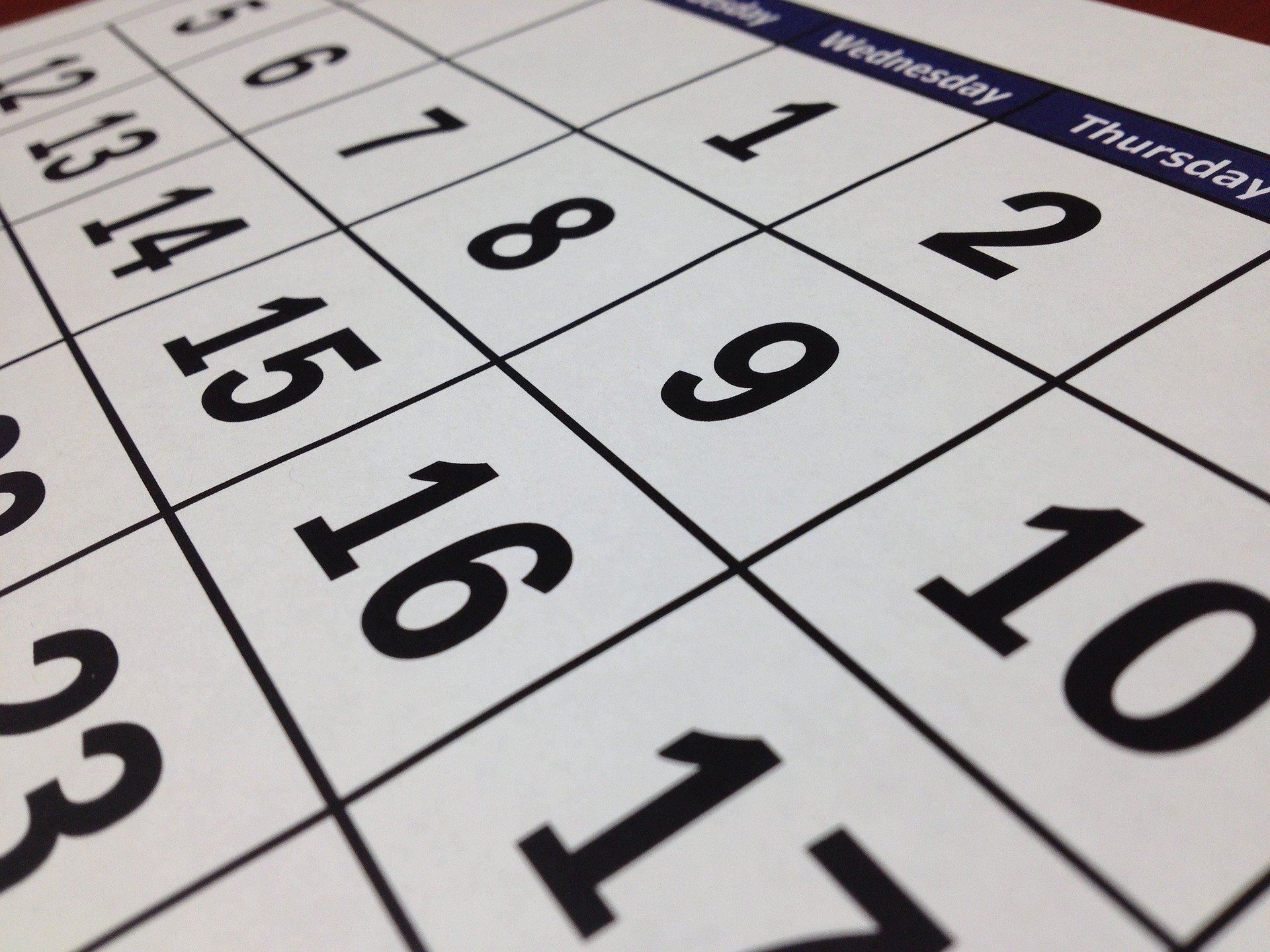 tigerlily713 / Pixabay Calendário
