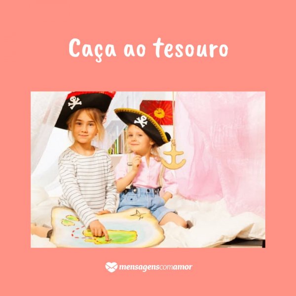 Mensagens Com Amor | Canva 'Caça ao tesouro' - Como manter as crianças entretidas em casa