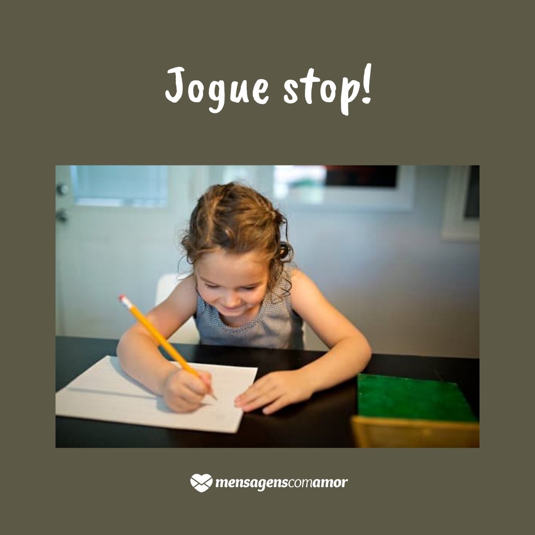 'Jogue stop!' - Como manter as crianças entretidas em casa