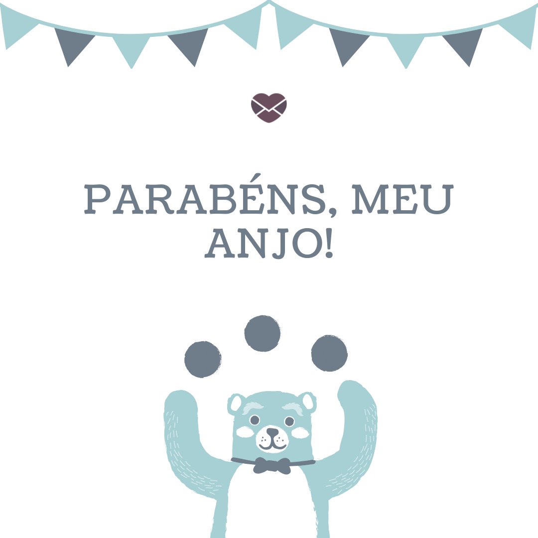 Mensagens Com Amor/Canva 'Parabéns, meu anjo!' - Mensagem de aniversário para filha
