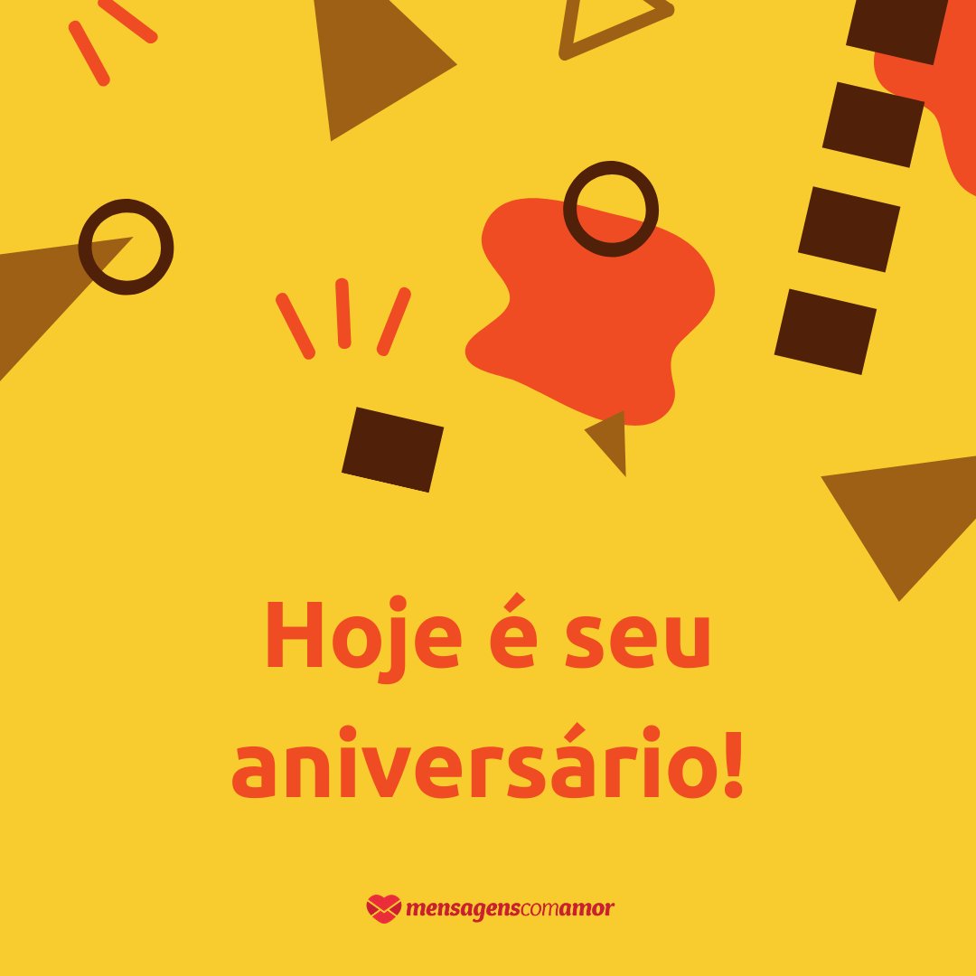 Mensagens Com Amor/Canva 'Hoje é seu aniversário!' - Mensagens de Aniversário para Namorados