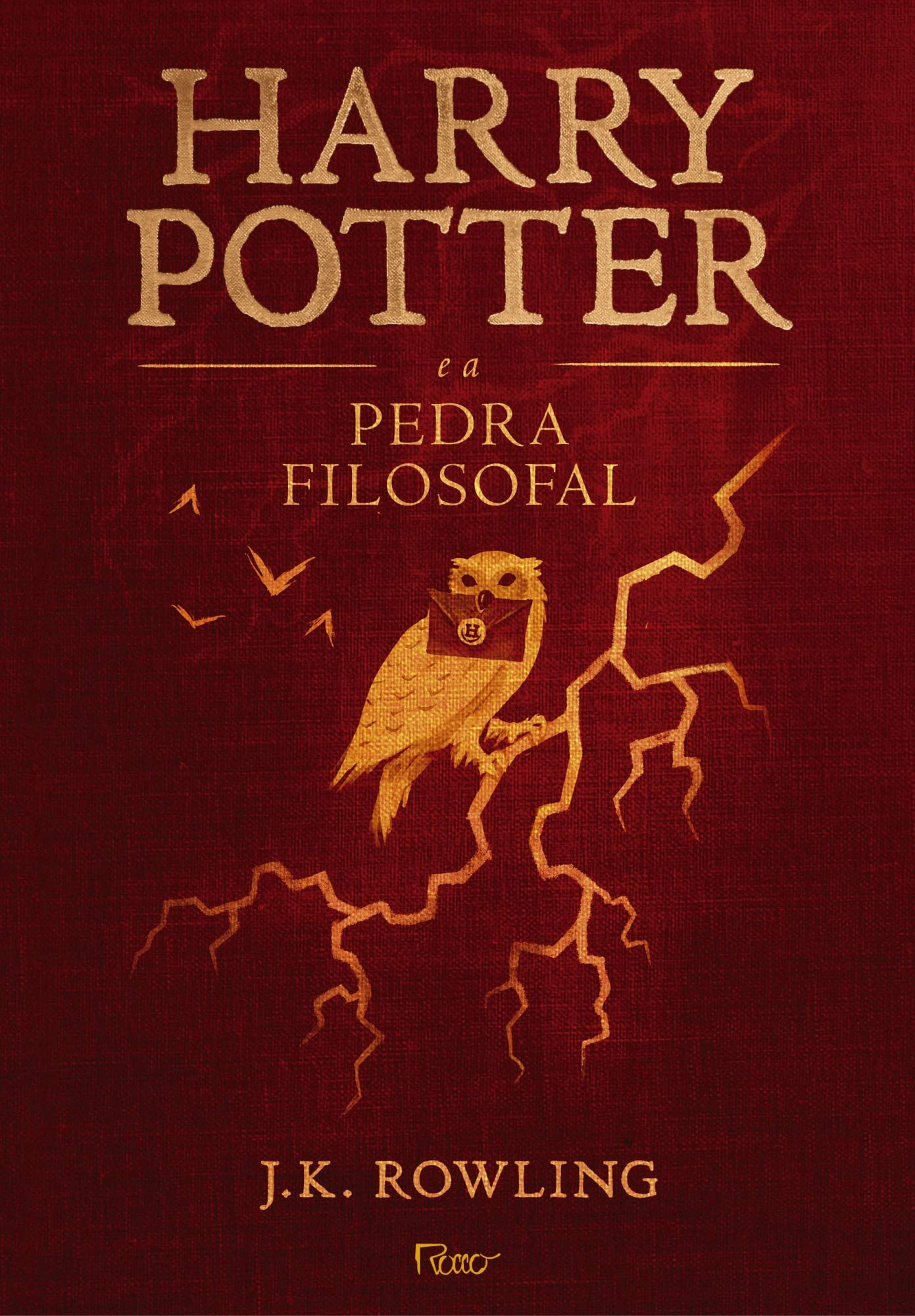Capa do livro “Harry Potter e a Pedra Filosofal”