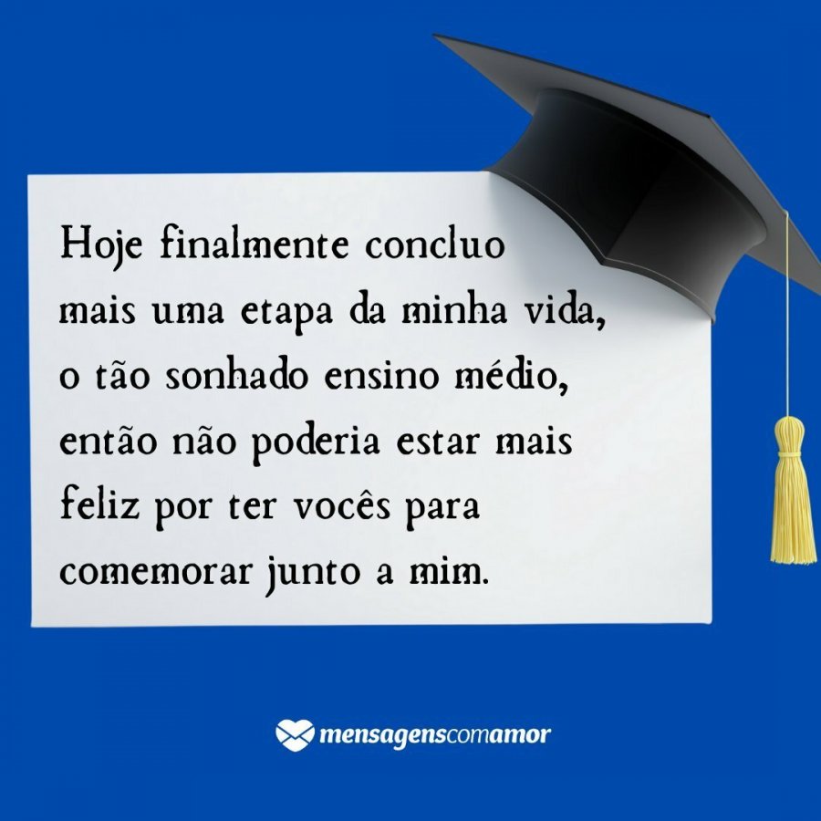 Mensagem Para Formandos Do Ensino Medio - FDPLEARN