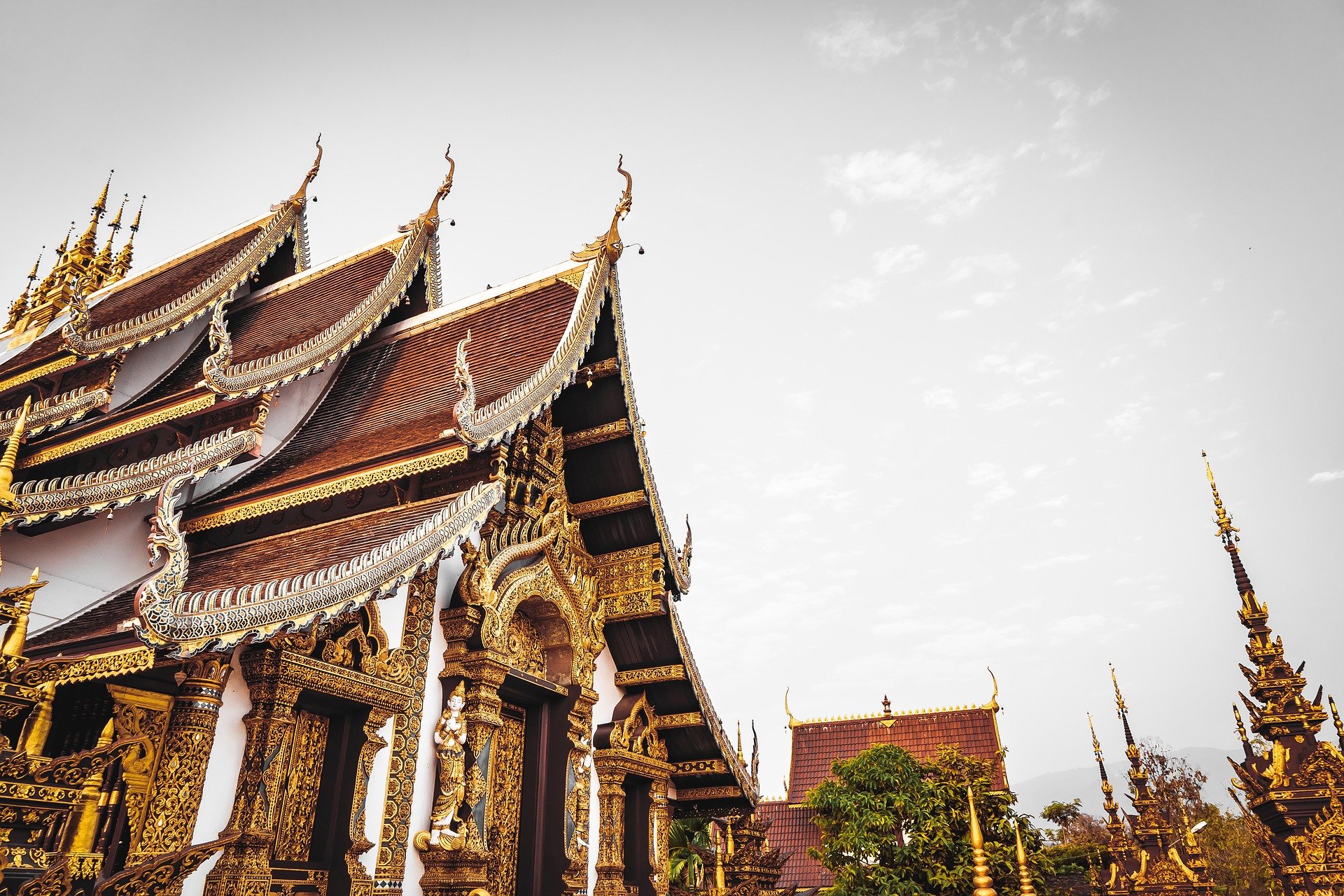 Templo budista na Tailândia.