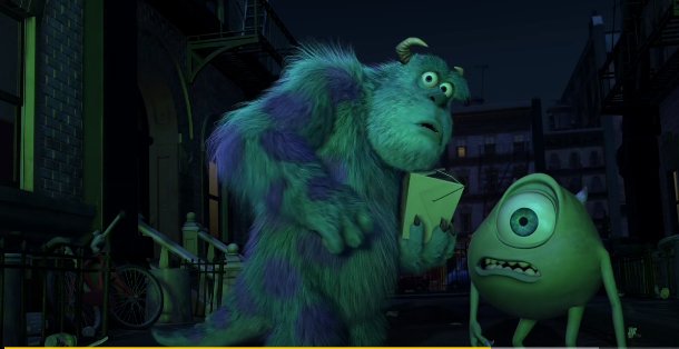 Imagem de uma cena do filme Monstros S.A.