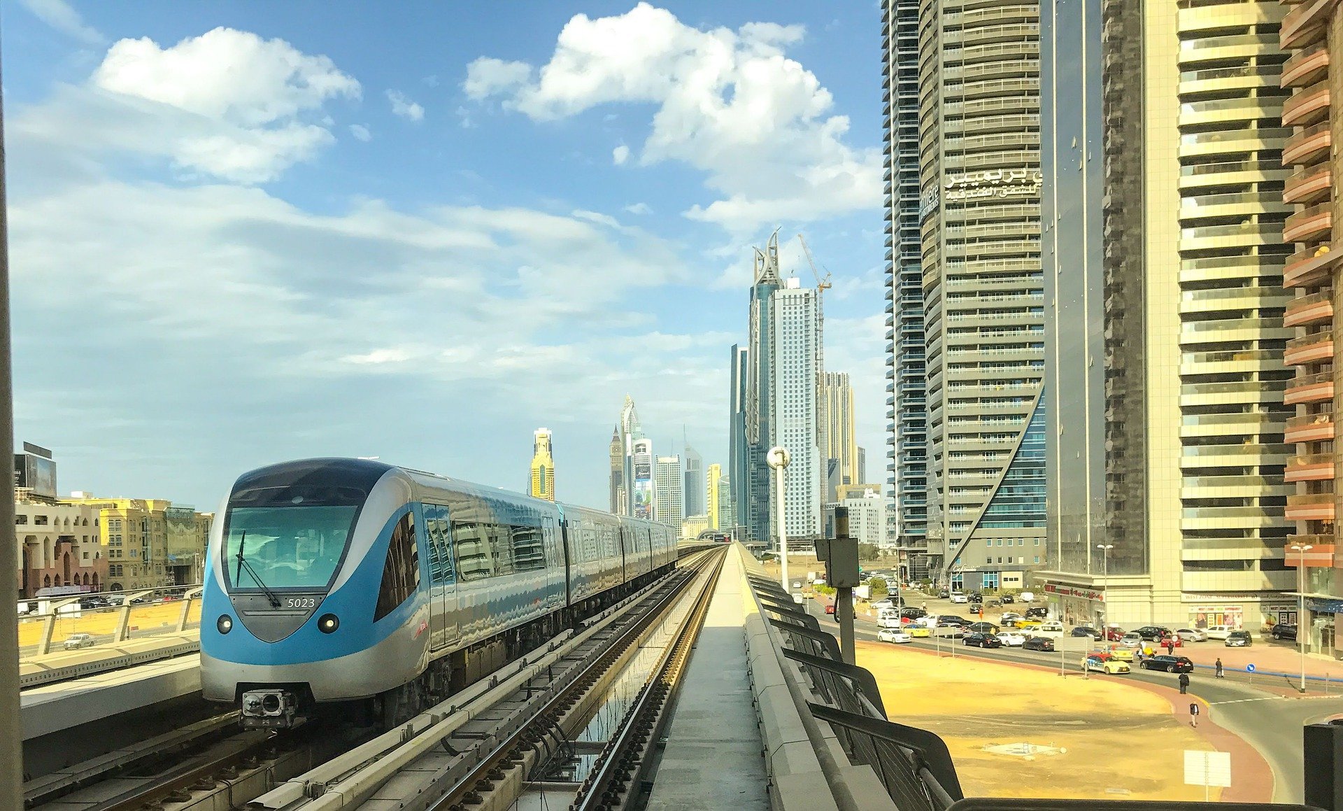 Metro em Dubai.