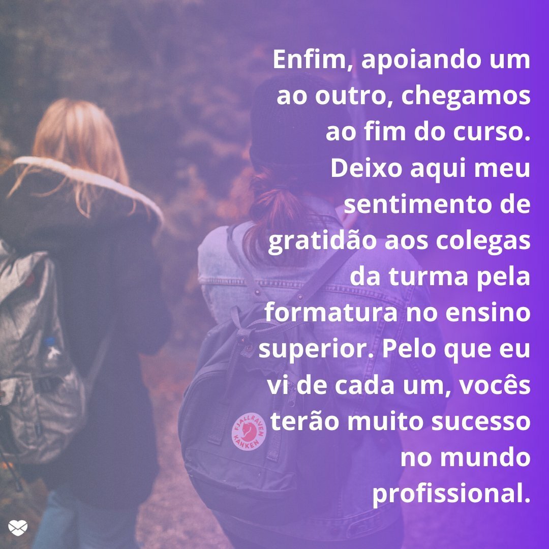 Texto De Agradecimento Final De Curso - BINKEDU