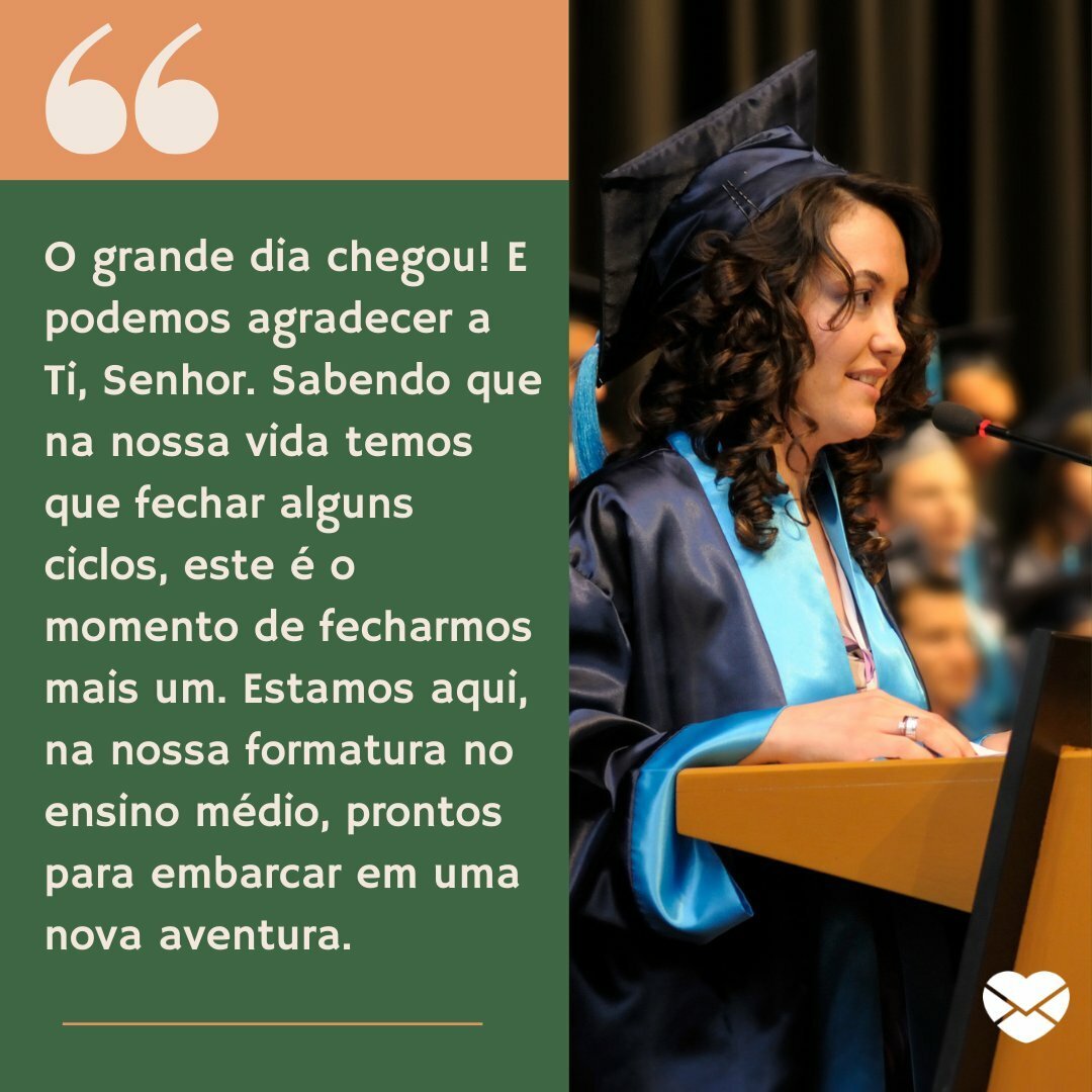 Leia 10 orações para discurso de formatura no ensino médio