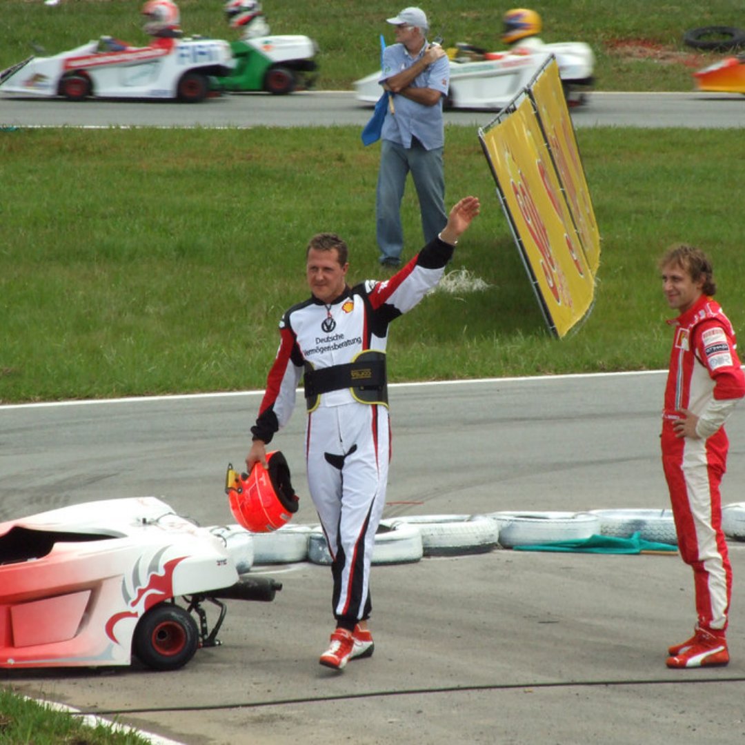 Fim de corrida para Michael Schumacher