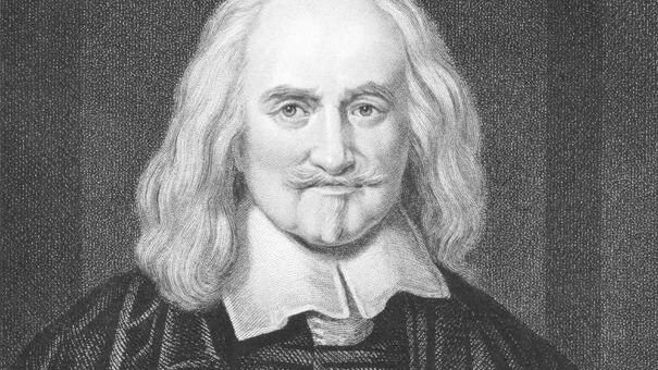 Ilustração de Thomas Hobbes.