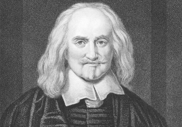 Ilustração de Thomas Hobbes.