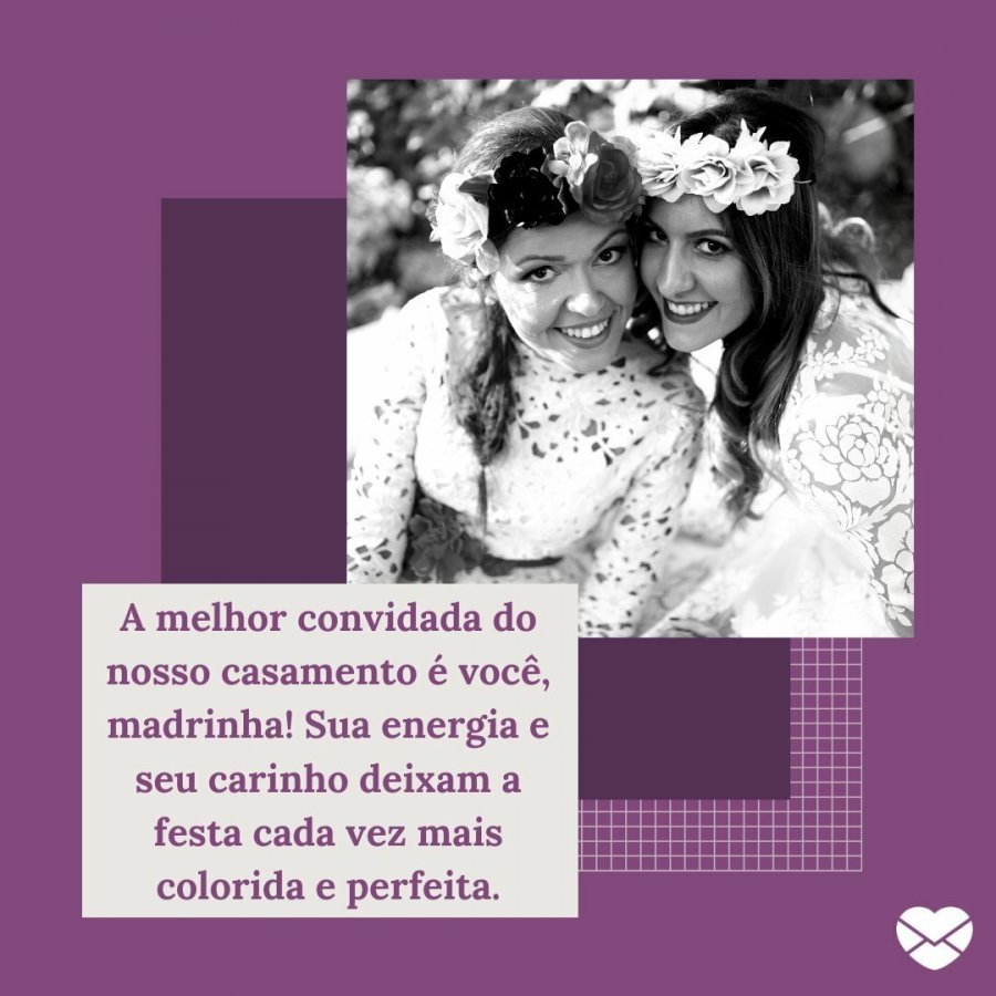 Frases para madrinha de casamento. Elogie essa amiga!