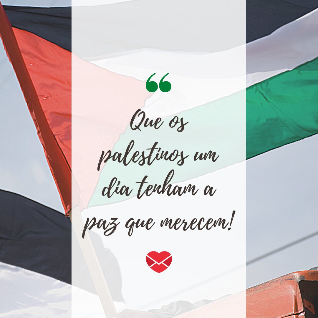 'Que os palestinos um dia tenham a paz que merecem!' - Mensagens de apoio ao Povo da Palestina