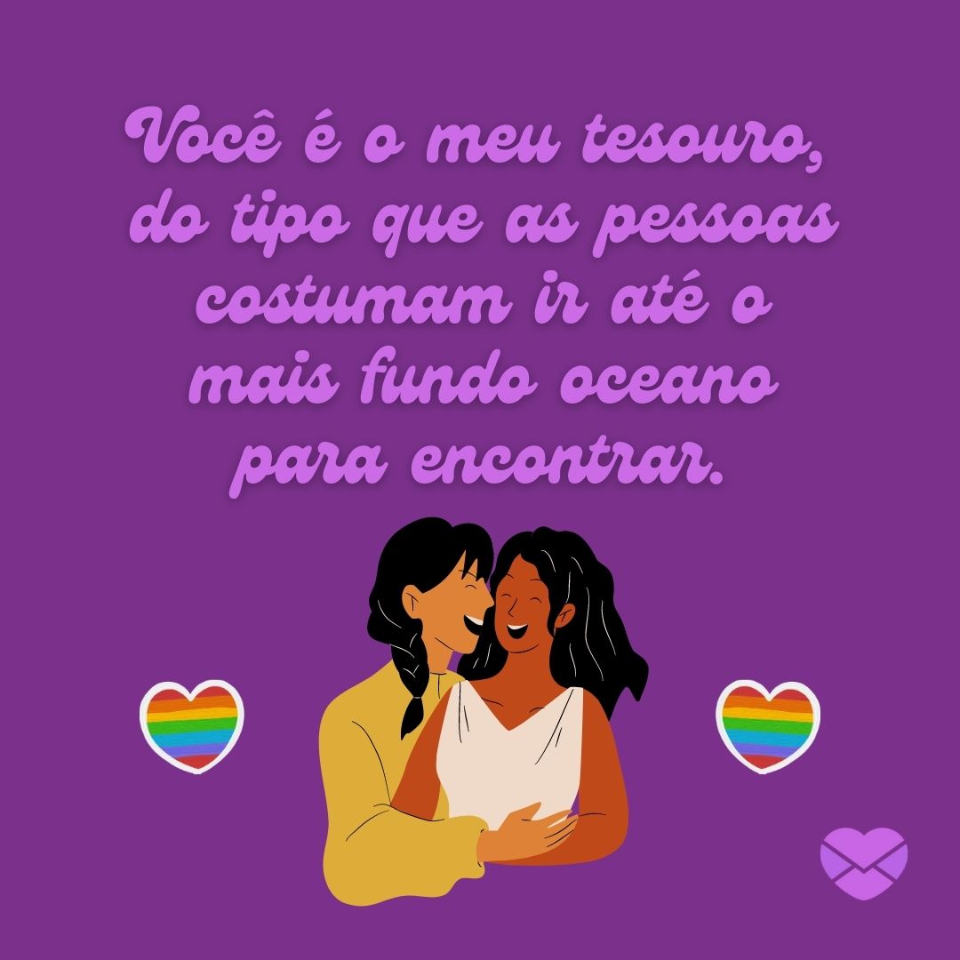 vladans / hellographicdesign / Canva / Mensagens Com Amor 'Você é o meu tesouro, do tipo que as pessoas costumam ir até o mais fundo oceano para encontrar.'