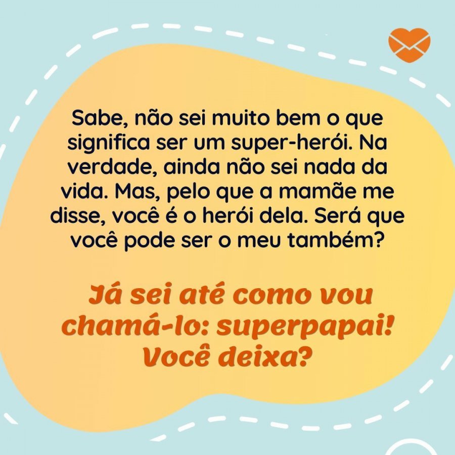 Carta do bebê para o papai faça uma linda surpresa!