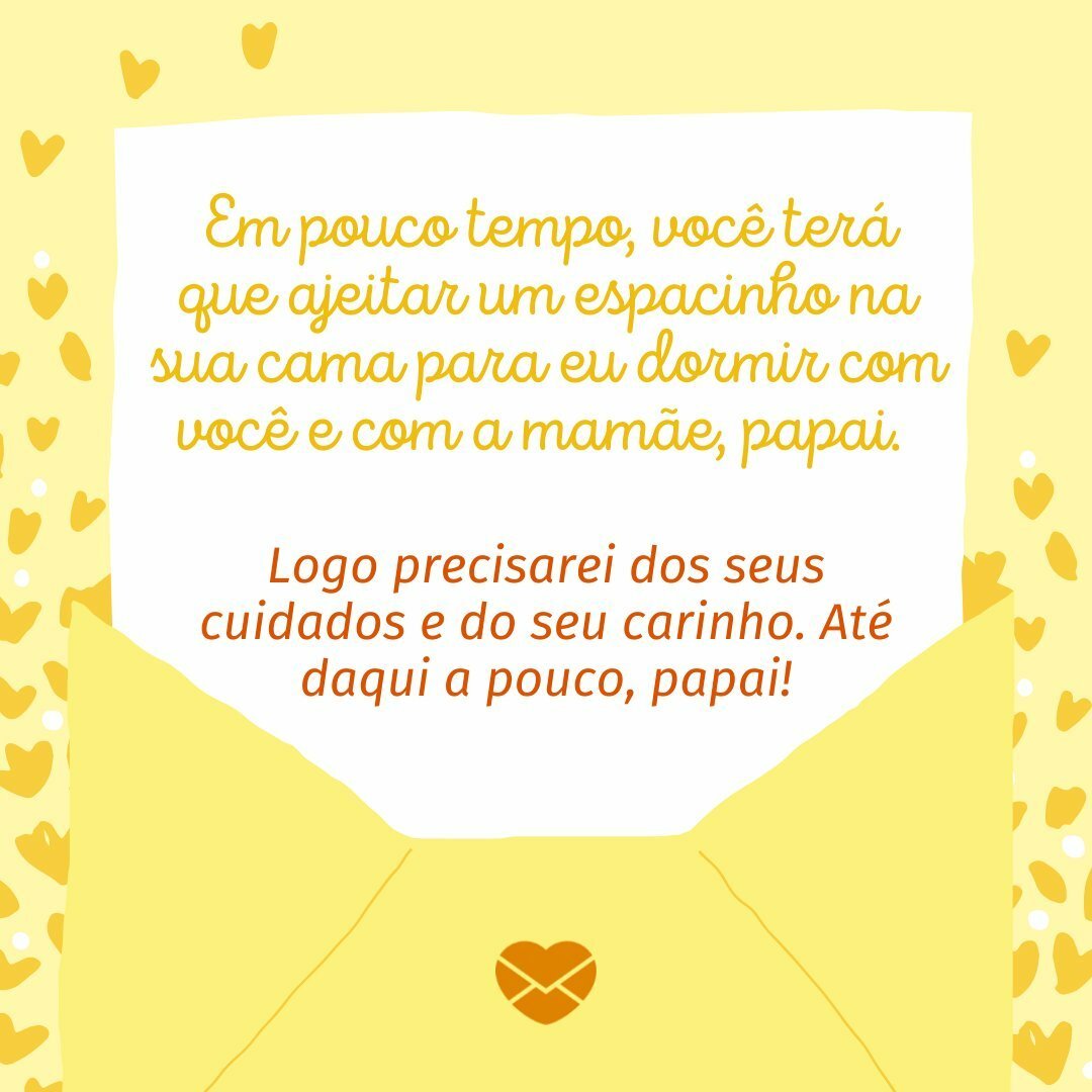 Carta do bebê para o papai: faça uma linda surpresa!