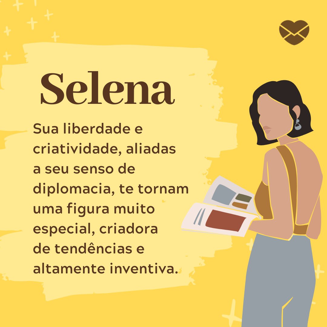 'Selena  Sua liberdade e criatividade, aliadas a seu senso de diplomacia, te tornam uma figura muito especial, criadora de tendências e altamente inventiva.' - Frases de Selena