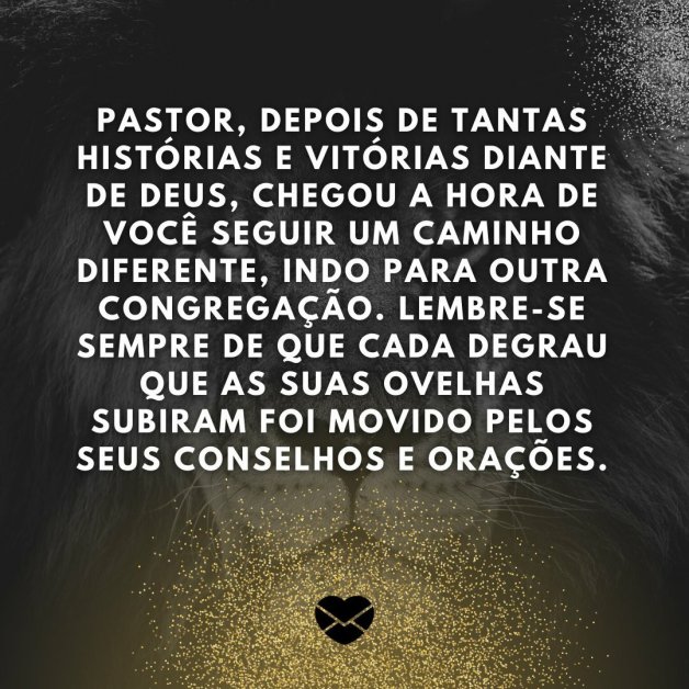 Despedidas para pastores agradeça aos servos de Deus!
