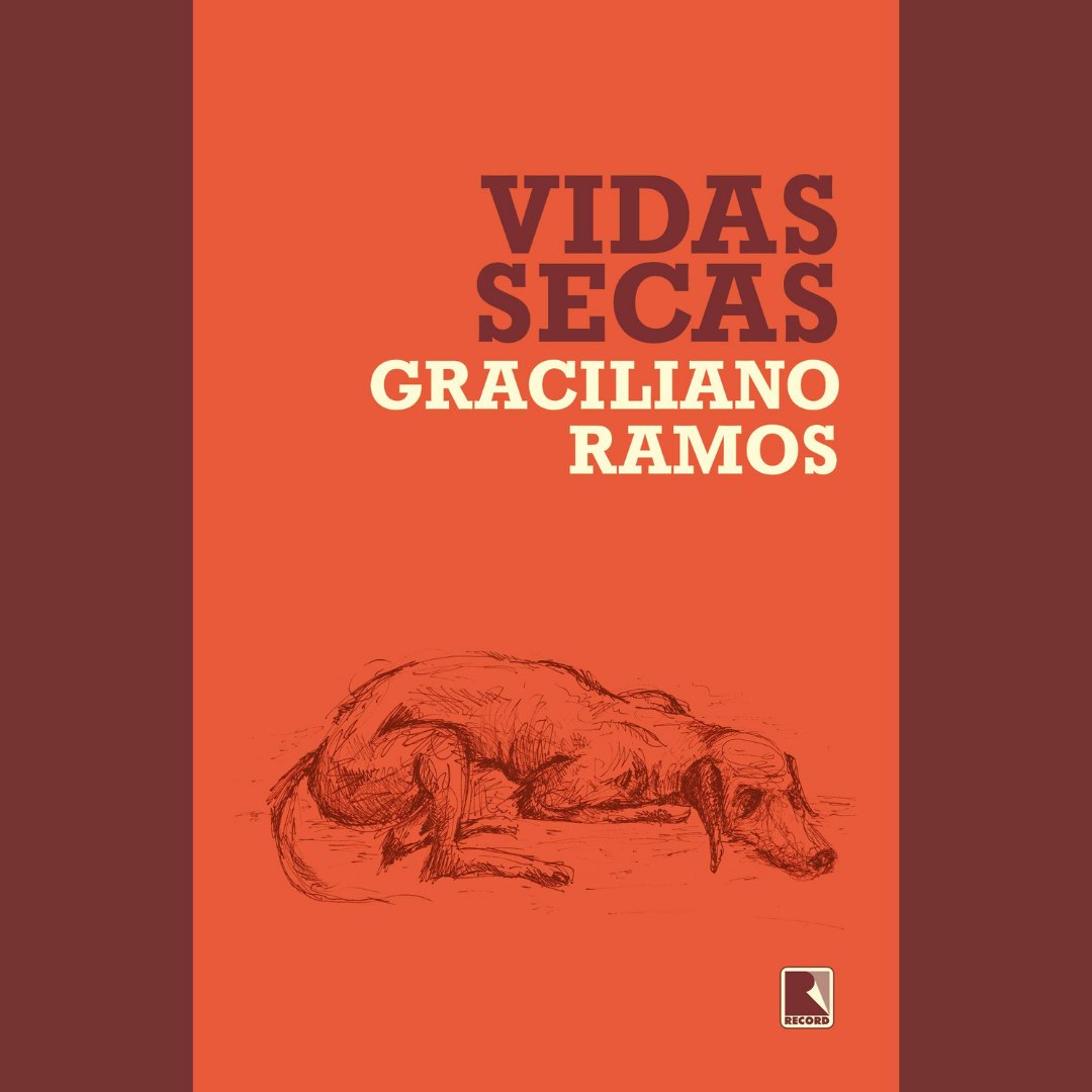 Capa do livro 'Vidas Secas' de Graciliano Ramos.