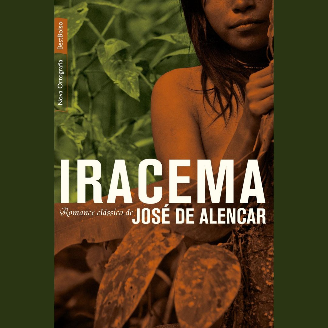 Capa do livro 'Iracema' de José de Alencar.