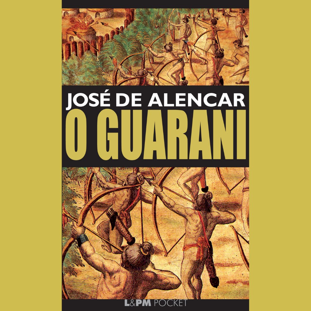 Capa do livro 'O Guarani' de José de Alencar.