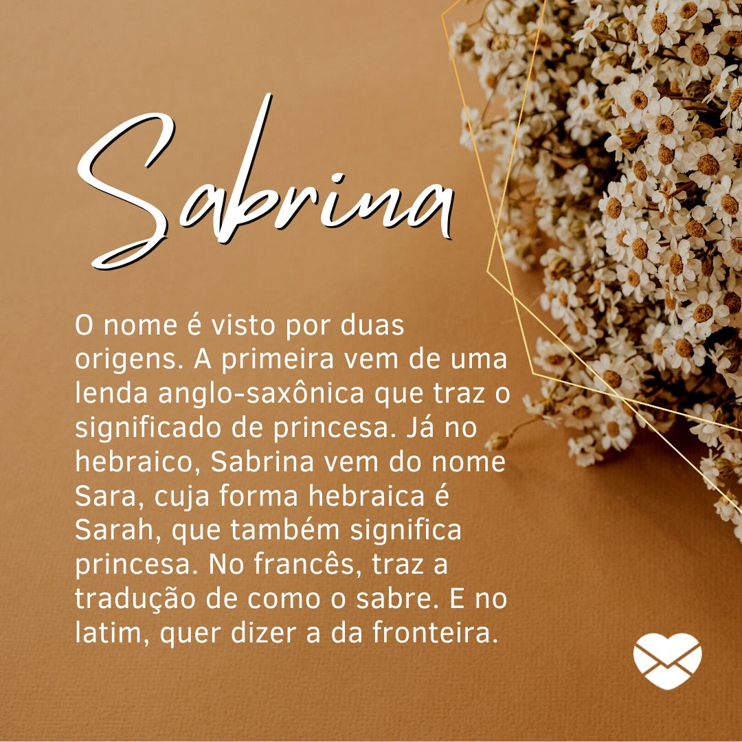 Origem do nome Sabrina - Significado do nome Sabrina - Femininos