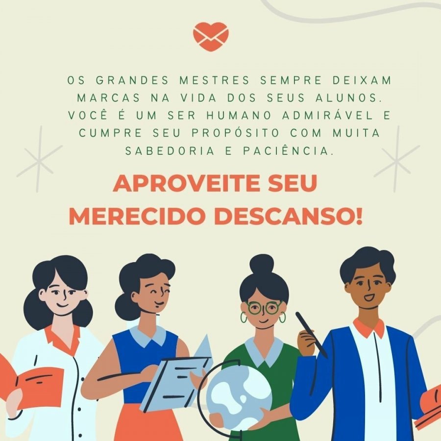 Mensagens de boas férias para professores: surpreenda-os!