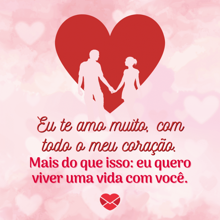 Te amo, amor mostre o que sente a quem você ama