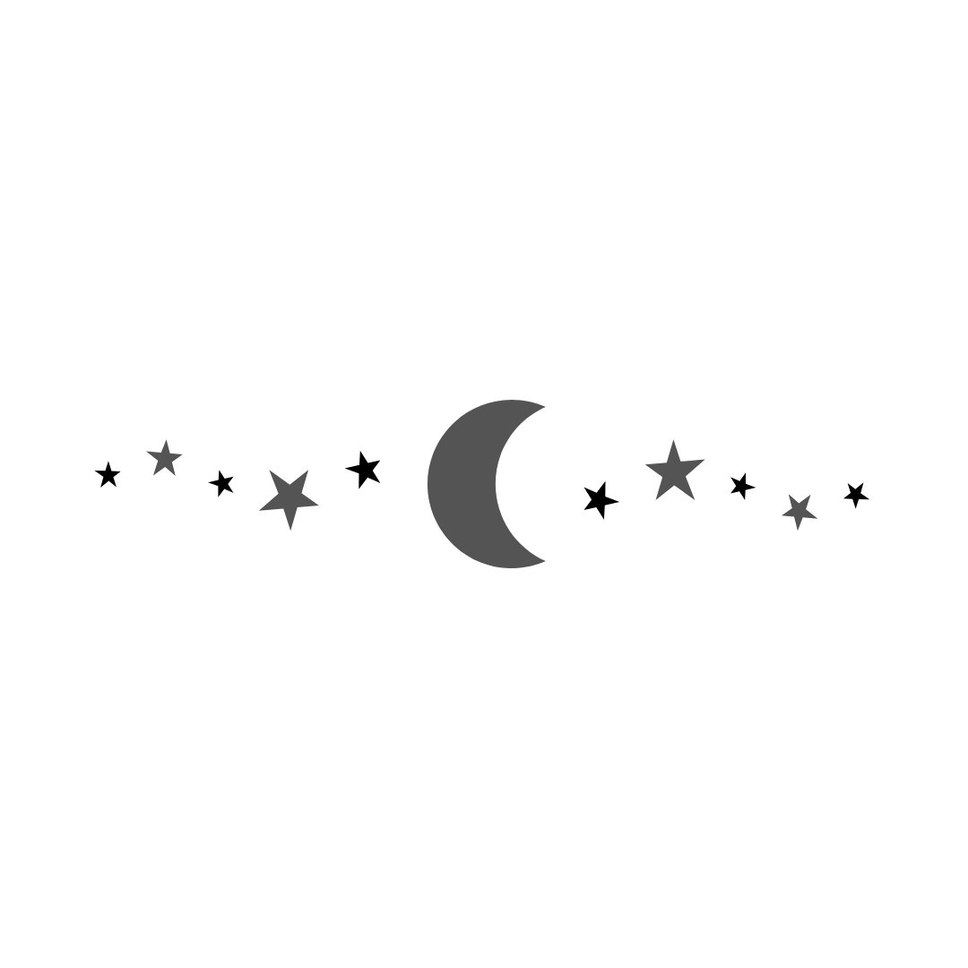 'Estrelas com uma Lua no centro' - Divisores de feed para instagram