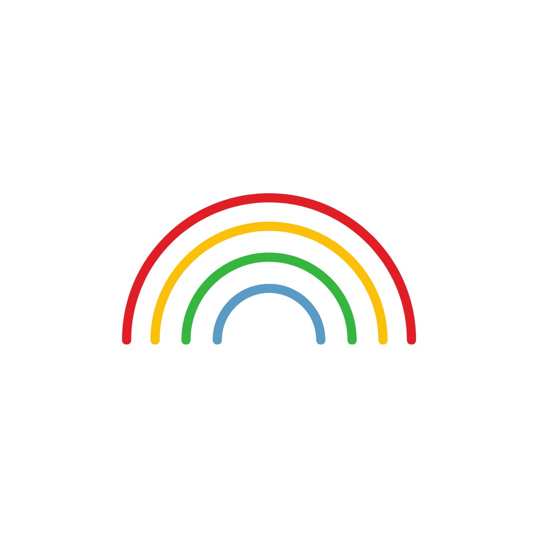 'Arco-íris' - Divisores de feed para instagram