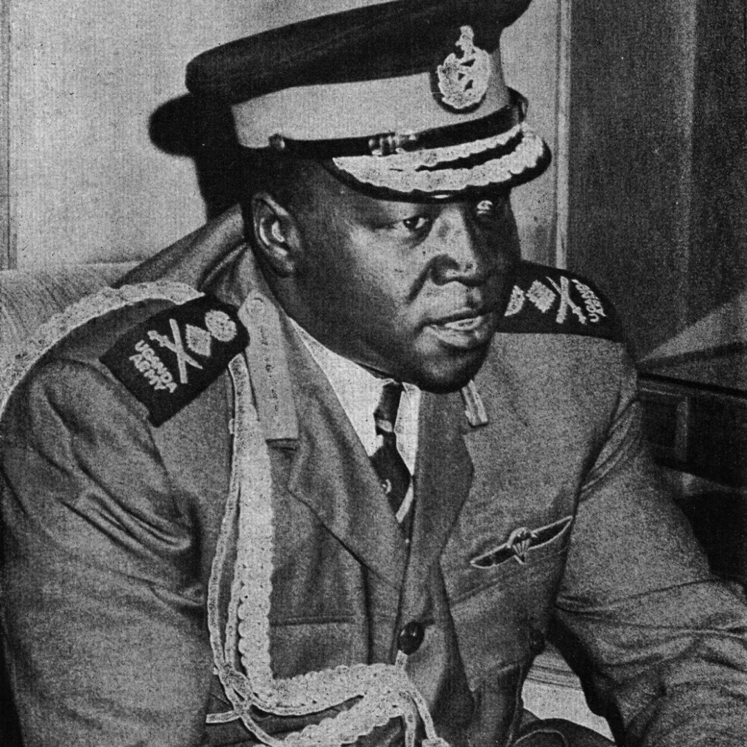 Imagem do ditador da Uganda Idi Amin