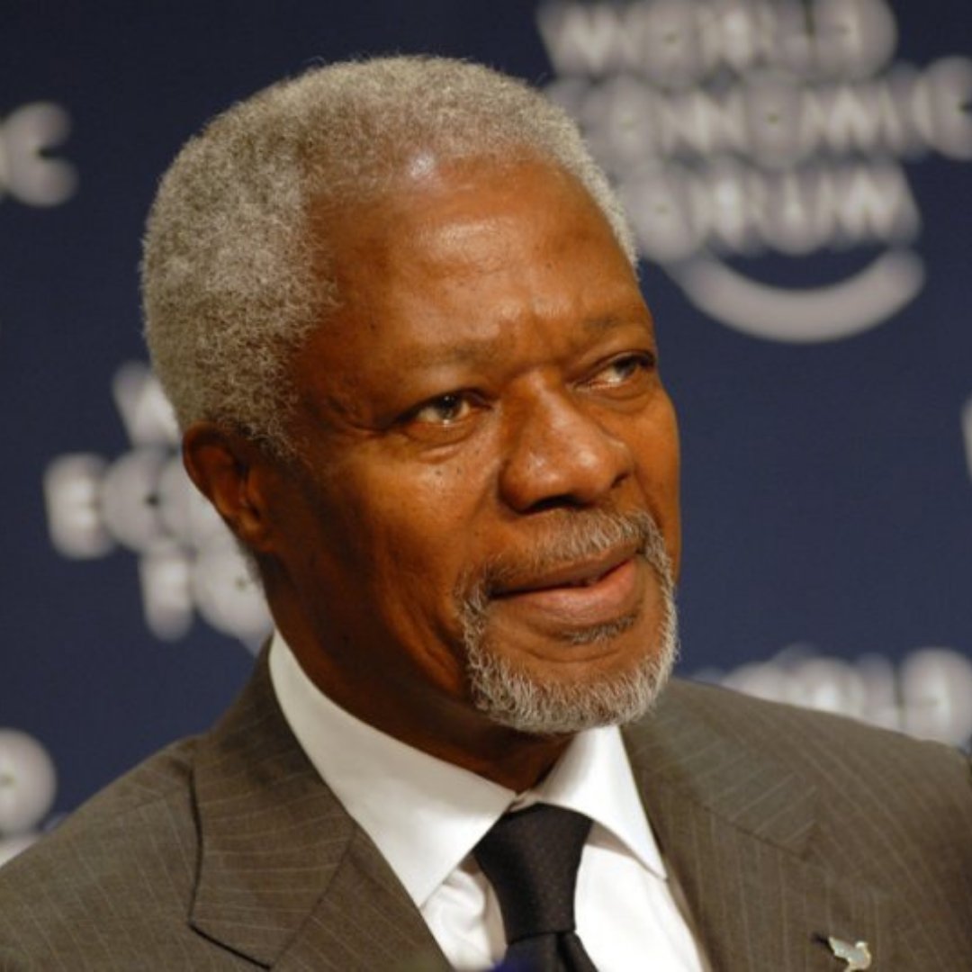 Imagem do Secretário-Geral da ONU Kofi Annan