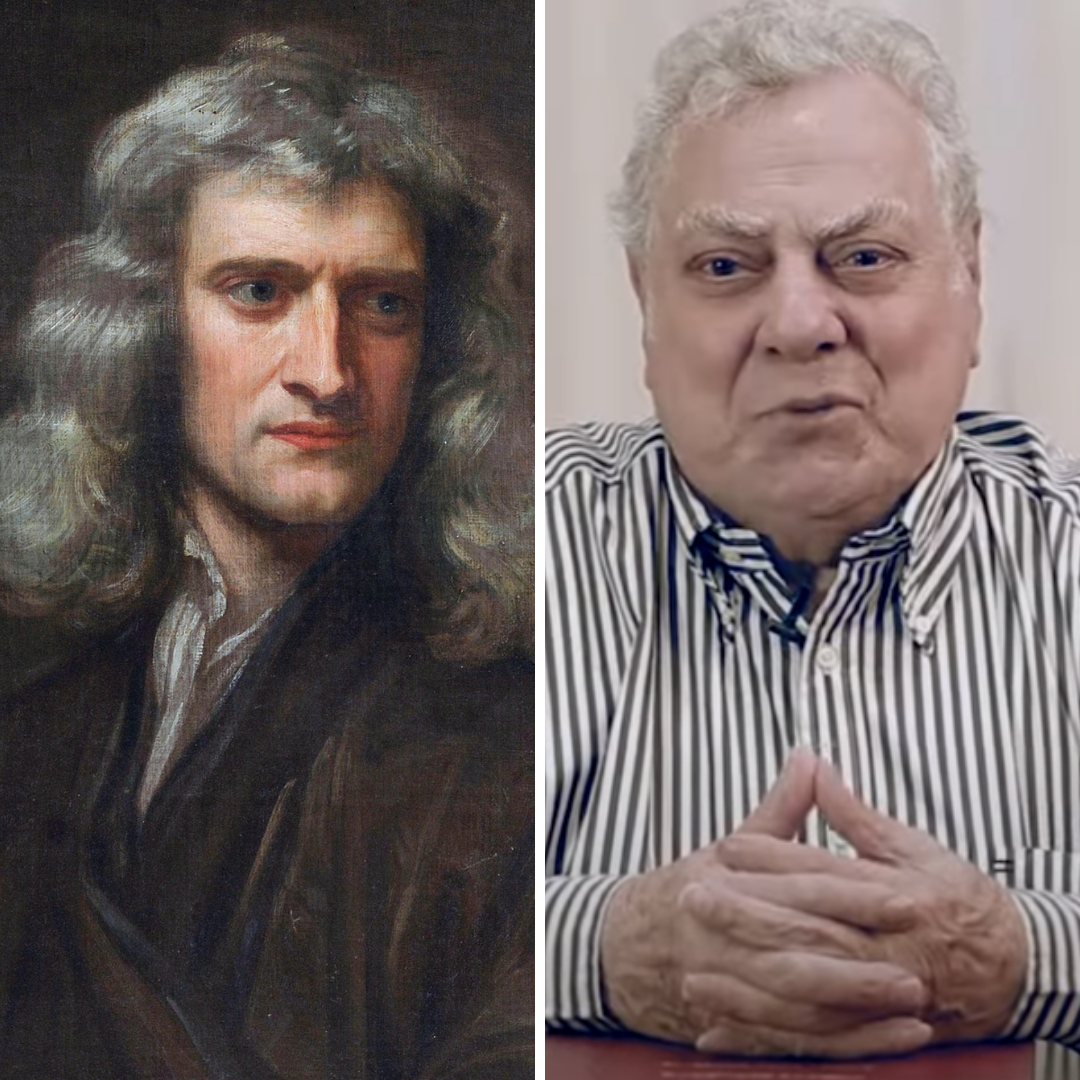 Isaac Newton e Isaac Bardavid.