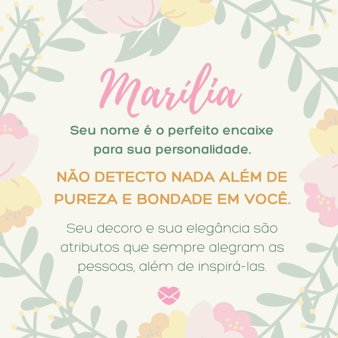 Encante-se com o nome Marília e seu significado