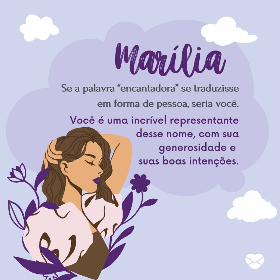 Encante-se com o nome Marília e seu significado