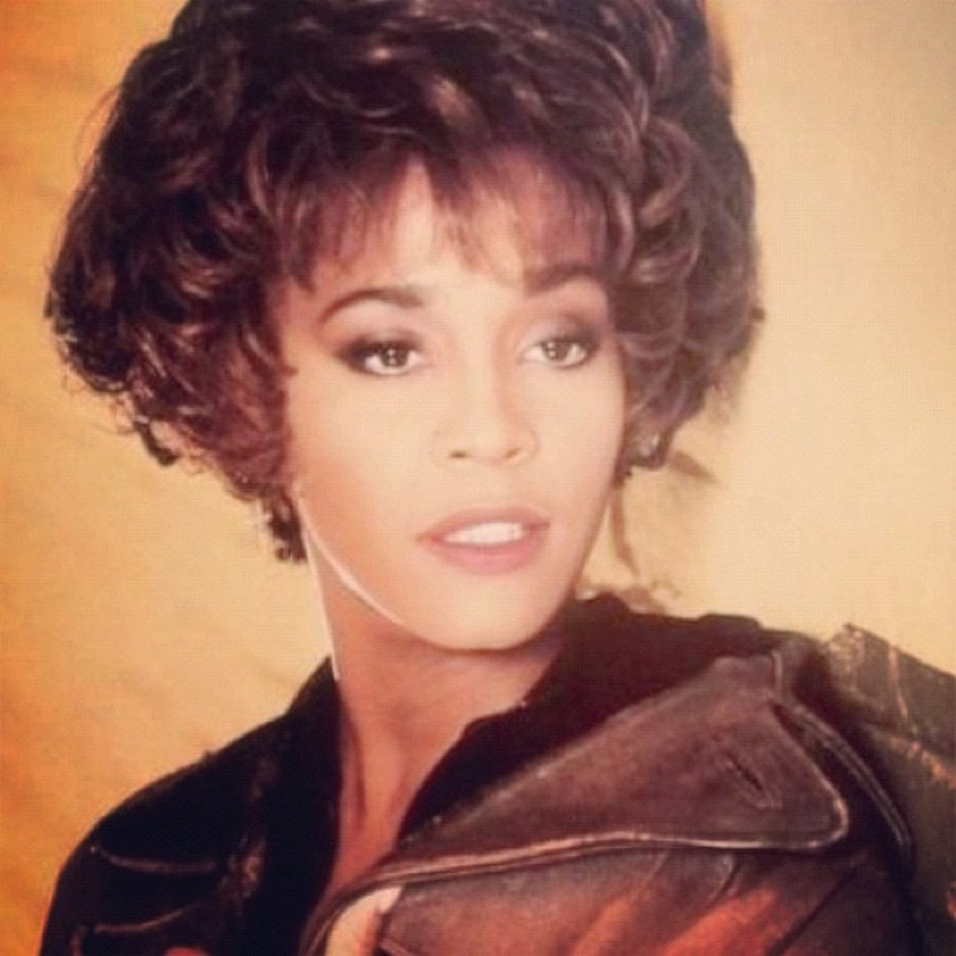 Retrato da cantora Whitney Houston