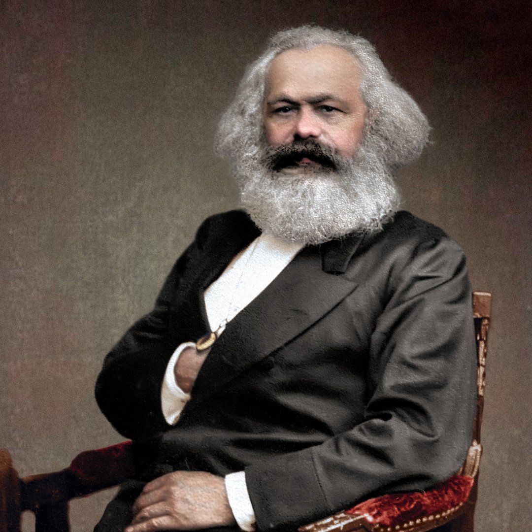 Retrato do filósofo e escritor Karl Marx