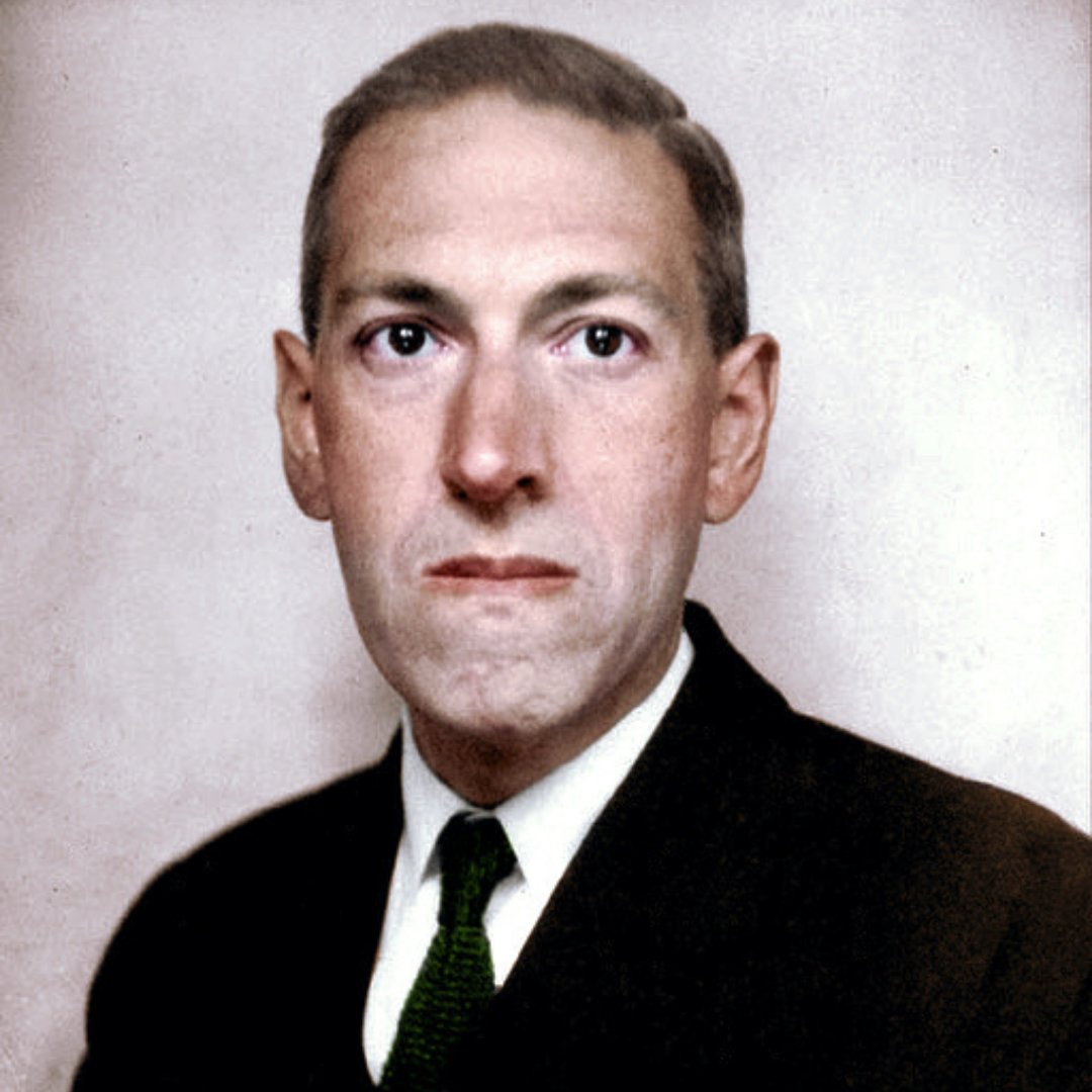 Imagem de H. P. Lovecraft, escritor renomado do gênero terror