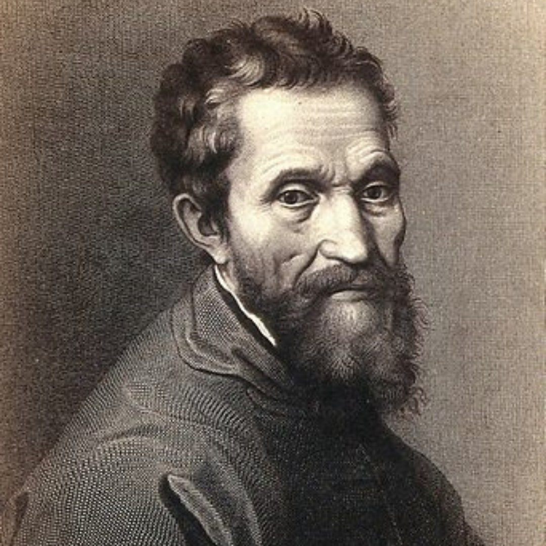 Retrato do escultor, pintor e arquiteto Michelangelo