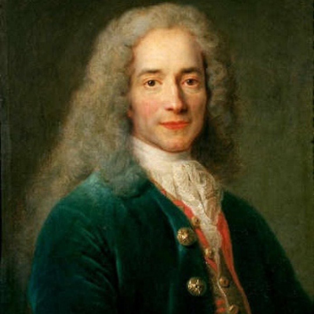 Retrato do filósofo francês Voltaire