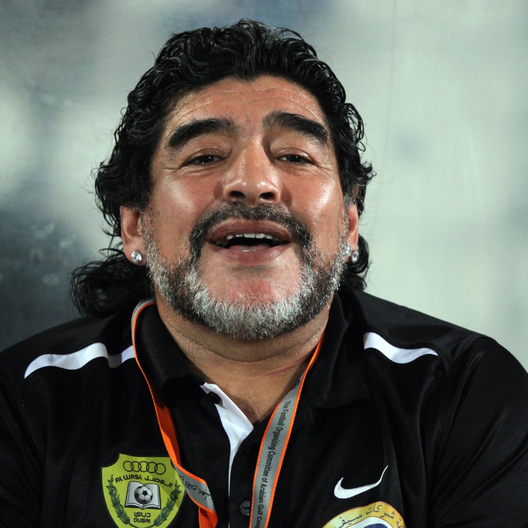 Imagem do ex jogador de futebol Diego Maradona