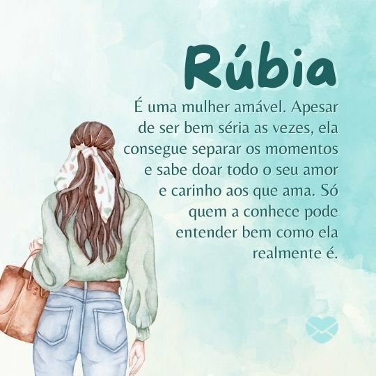 Significado do nome Rúbia. Conheça a alegria contagiante