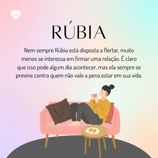 Significado do nome Rúbia. Conheça a alegria contagiante