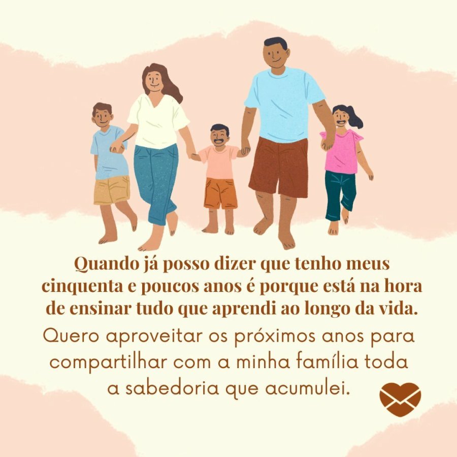 Reflexões para 50 e poucos anos. Pense sobre a idade!