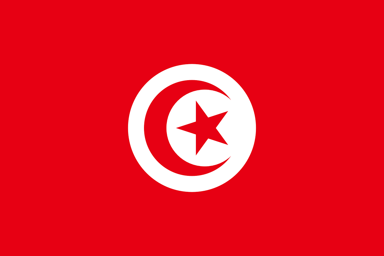 Bandeira da Tunísia - Significado das Bandeiras dos Países